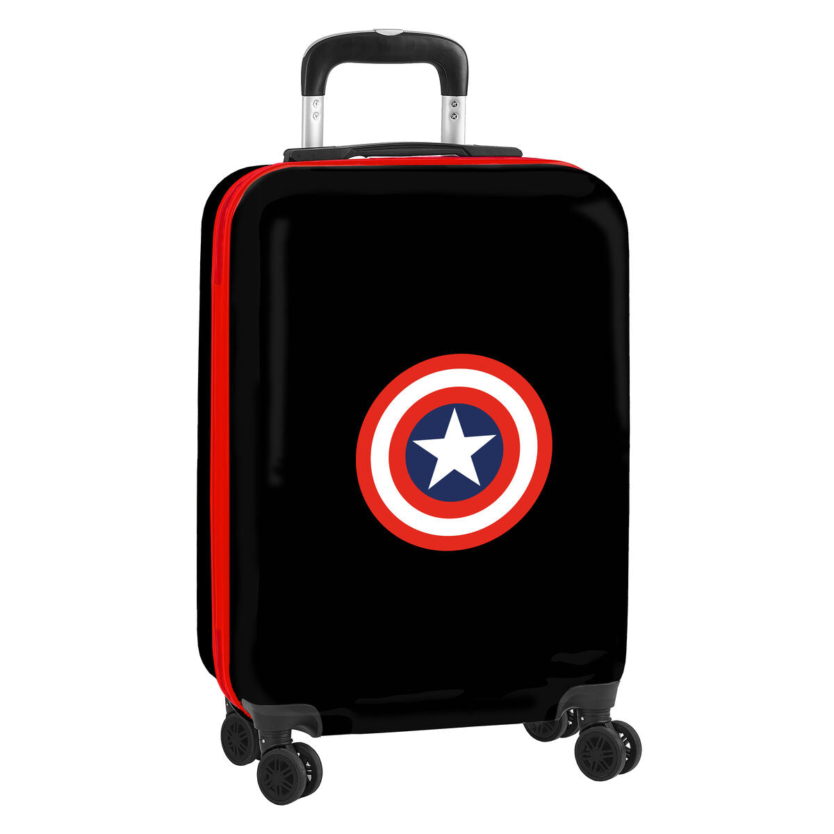 Cabin suitcase Capitán América Black 34,5 x 55 x 20 cm
