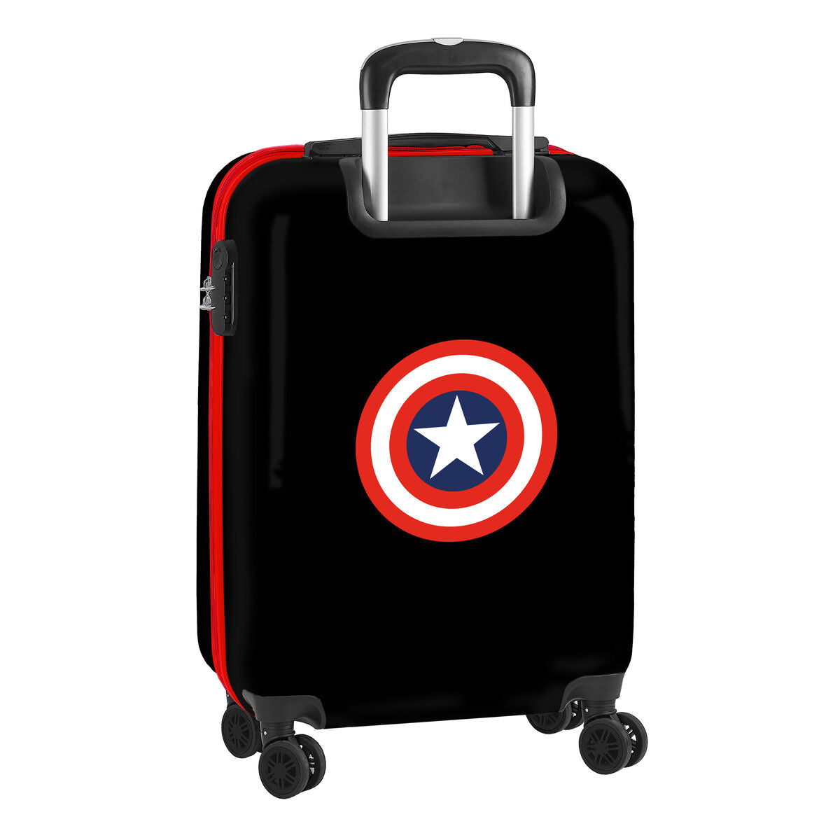 Cabin suitcase Capitán América Black 34,5 x 55 x 20 cm